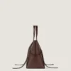 Large the Snatch Bag in Grained Leather