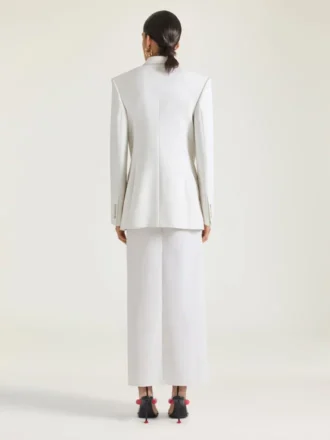 Long Wrapped Skirt in Wool and Mohair