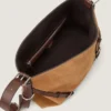 Medium Voyou Bag in Suede and Leather