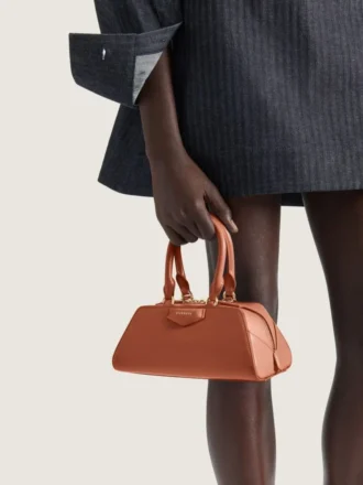 Mini Antigona East-West Bag in Box Leather