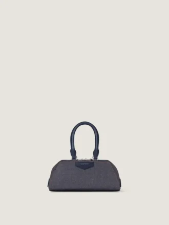 Mini Antigona East-West Bag in Denim