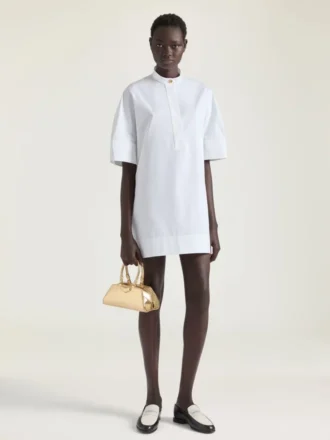 Mini Antigona East-West Bag in Laminated Leather