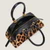 Mini Antigona East-West Bag in Leopard Pony Effect Leather