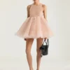 Mini Babydoll Dress with Nylon Frills