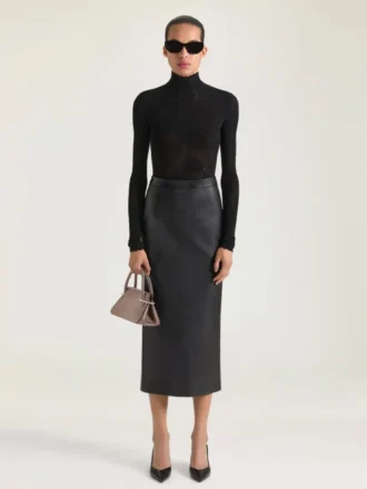 Mini Pinch Bag in Leather