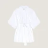 Mini Shirt Dress in Poplin