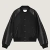 Mix Material Blouson with Givenchy Paris Embroidery