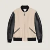 Mix Material Blouson with Givenchy Paris Embroidery