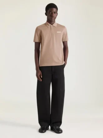 Polo in Cotton with Givenchy Paris Gros Grain