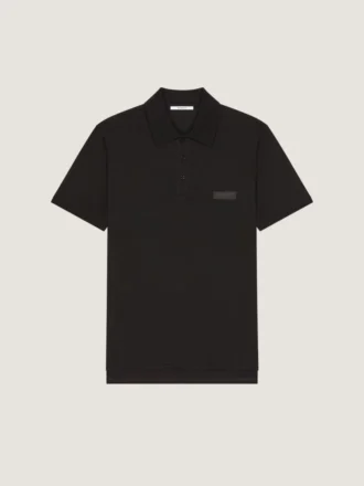 Polo in Cotton with Givenchy Paris Gros Grain