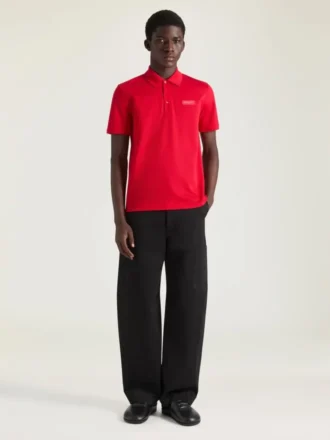 Polo in Cotton with Givenchy Paris Gros Grain