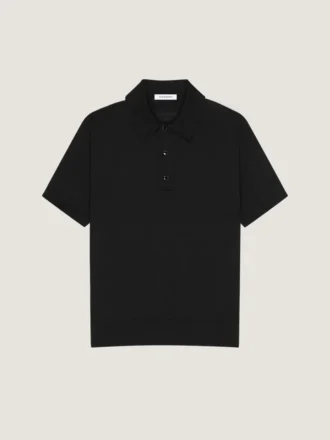 Polo in Cotton with Gros Grain Details
