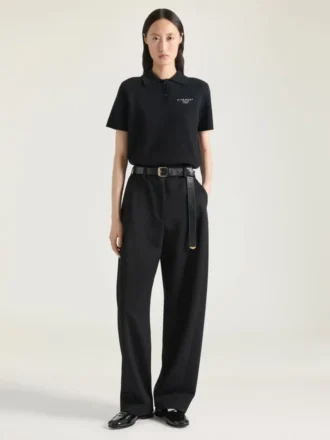 Polo Top in Wool and Cashmere