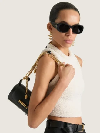 Pout Small Bag in Leather with Lucky Charms Chain