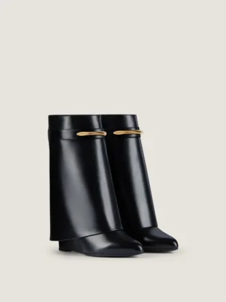 Shark Pinch Ankle Boots in Leather