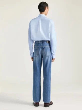 Shirt in Cotton Oxford with Givenchy Paris Jacquard