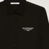 Shirt in Cotton Poplin with Givenchy Stamp Embroidery