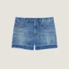 Shorts in Medium Blue Denim