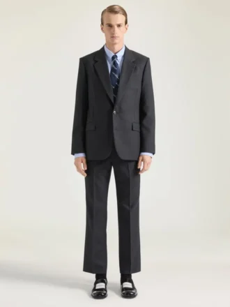 Straight Leg Tailored Trousers in Flannel