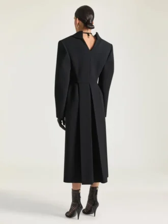 Slashed Coat in Wool