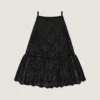 Sliced Mini Ruffled Dress in Lace