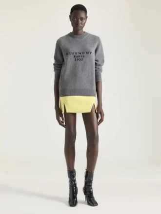 Sweater in Wool Cashmere with Givenchy Signature