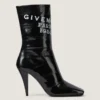 Sliced Square Givenchy Tape Ankle Boots in Leather