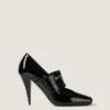 Sliced Square Givenchy Tape Pumps in Patent Leather