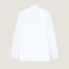 Slim Fit Shirt in Poplin with Givenchy Embroidery