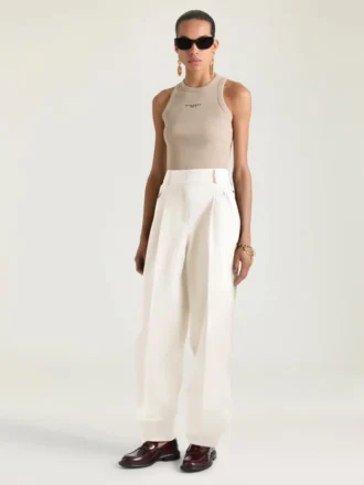 Slim Fit Tank Top in Cotton with Givenchy Paris Print