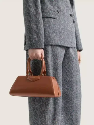 Small Antigona East-West Bag in Box Leather