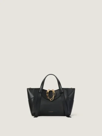 Small the Snatch Bag in Grained Leather