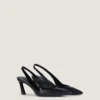 Spiky Slingbacks in Leather