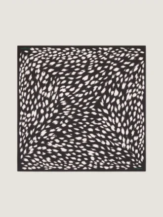 Square in Silk with Animal Print
