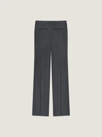 Straight Leg Tailored Trousers in Flannel