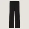 Straight Leg Tailored Trousers in Striped Wool