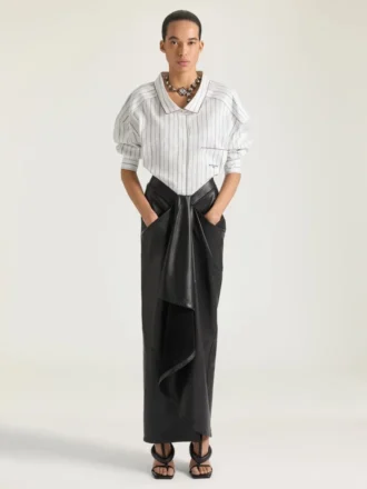 Striped Shirt in Cotton and Silk