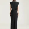 Structured Evening Dress in Wool