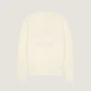 Sweater in Cotton Knit with Givenchy Paris Embroidery