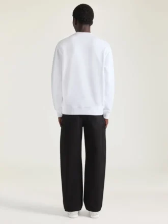 Sweatshirt in Fleece with Surrealism Print