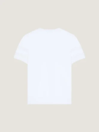 T-Shirt in Cotton Knit with Givenchy Paris Jacquard