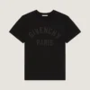 T-Shirt in Cotton with Givenchy Paris Embroidery