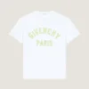 T-Shirt in Cotton with Givenchy Paris Embroidery