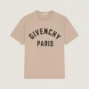 T-Shirt in Cotton with Givenchy Paris Embroidery