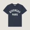 T-Shirt in Cotton with Givenchy Paris Embroidery