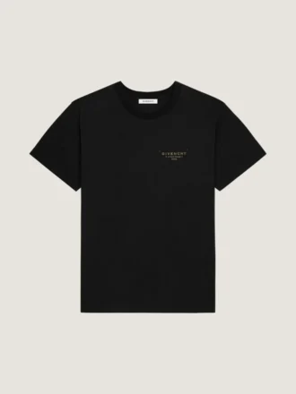 T-Shirt in Cotton with Givenchy Stamp Print