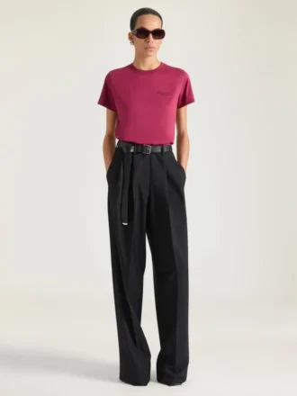 T-Shirt in Cotton with Givenchy Stamp Print