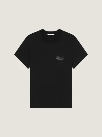 T-Shirt in Cotton with Givenchy Stamp Print