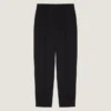 Tailored Double Pleat Trousers in Wool Twill