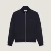 Zipped Sweatshirt in Wool Cashmere with Givenchy Patch